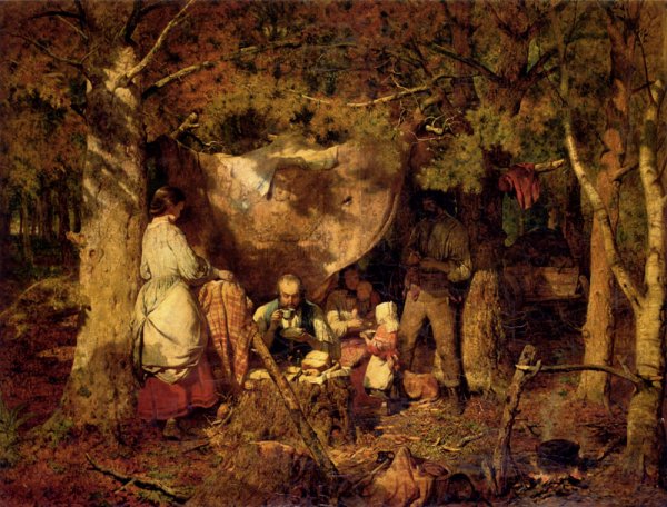 Life In The Backwoods by John Ritchie - Hand-Painted Oil Painting Reproduction