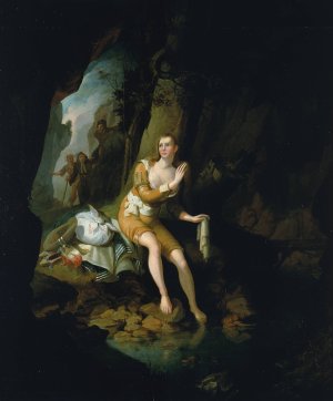 Scene from Don Quixote by John Ritto Penniman Oil Painting