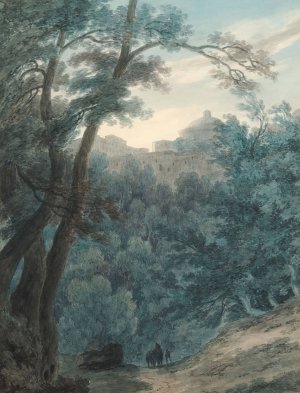 Ariccia by John Robert Cozens Oil Painting