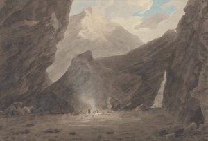 Near Chiavenna in the Grisons by John Robert Cozens Oil Painting