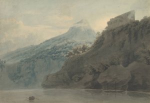 On the Gulf of Salerno near Vietri by John Robert Cozens Oil Painting