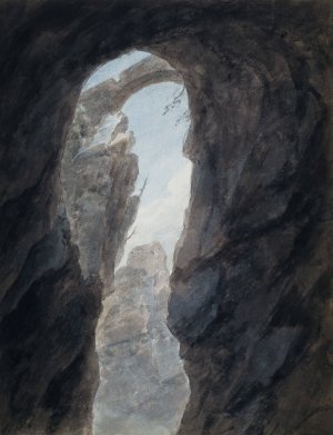 Ravine in the Campagna by John Robert Cozens Oil Painting