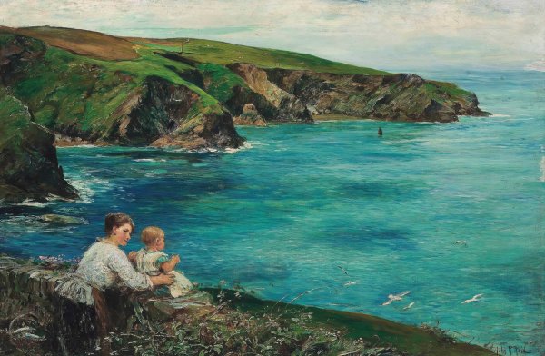 Main Product Photo of The Fisherman's Family  Painting by John Robertson Reid