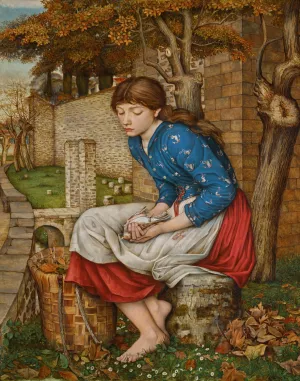 In Memoriam by John Roddam Spencer Stanhope Oil Painting