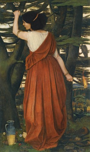 Rispah, The Daughter Of Aiah by John Roddam Spencer Stanhope Oil Painting