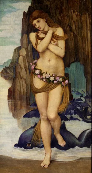 Venus Rising From The Sea painting by John Roddam Spencer Stanhope