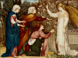 Why Seek Ye the Living among the Dread St Luke, Chapter XIV, Verse 5 by John Roddam Spencer Stanhope Oil Painting