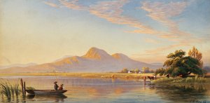 Mt. Diablo, San Joaquin Valley by John Ross Key Oil Painting