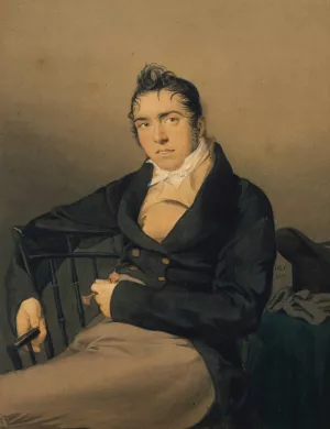 Allan Melville by John Rubens Smith Oil Painting