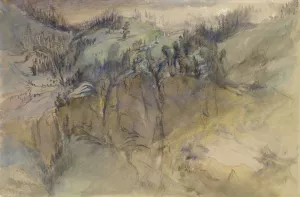 Alpine Scene by John Ruskin Oil Painting