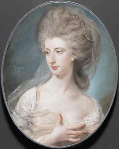 Miss Raymond  by John Russell - Hand-Painted Oil Painting Reproduction