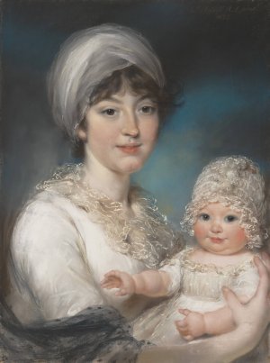 Mrs. Robert Shurlock by John Russell Oil Painting