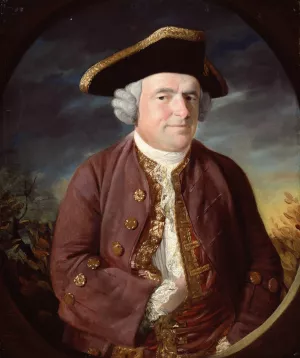 Portrait of a Man in a Tricorn Hat by John Russell Oil Painting