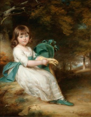 Portrait Of Mary Sheppard by John Russell Oil Painting