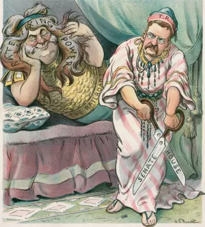 The American Samson by John Samuel Pughe Oil Painting