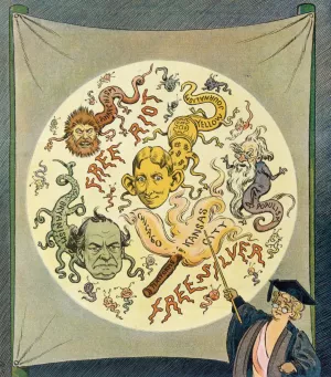 The democratic microbes by John Samuel Pughe Oil Painting