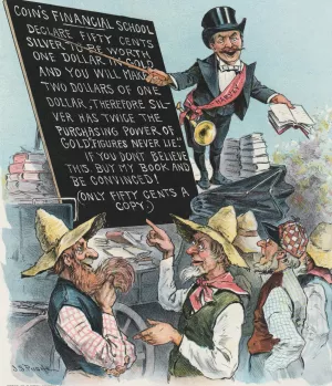 The financial fakir fooling the farmers by John Samuel Pughe Oil Painting