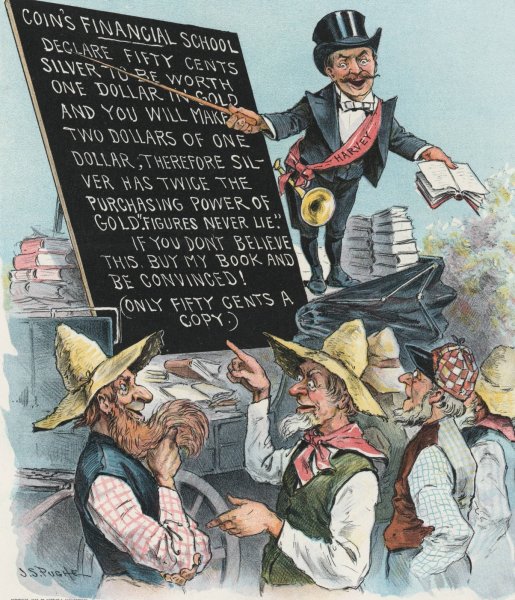 The financial fakir fooling the farmers  by John Samuel Pughe - Hand-Painted Oil Painting Reproduction