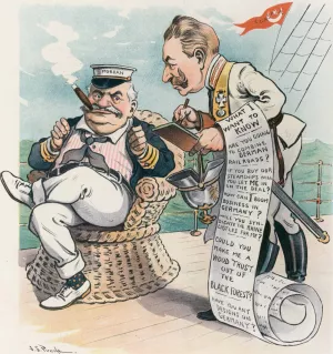 The imperial reporter by John Samuel Pughe Oil Painting
