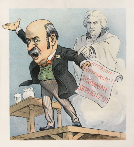 The shade of Jefferson protests  by John Samuel Pughe - Hand-Painted Oil Painting Reproduction