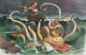 The struggle of the Slav by John Samuel Pughe Oil Painting