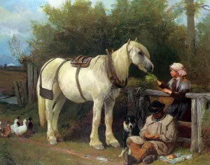 The Welcome Rest by John Sargeant Noble - Oil Painting Reproduction