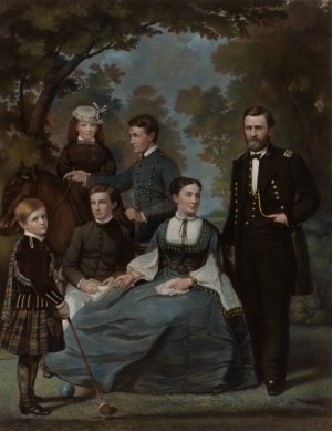General Grant and His Family by John Sartain Oil Painting