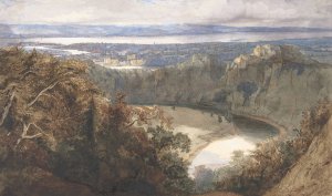 View of Chepstow, Wales by John Scarlett Davis Oil Painting