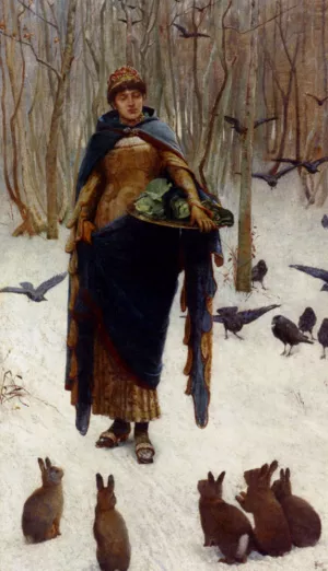 She Speaks Their Language by John Scott Oil Painting