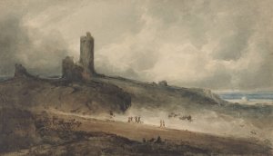 Aberystwyth Castle by John Sell Cotman Oil Painting