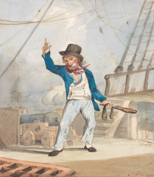 Caricature of a Sailor by John Sell Cotman Oil Painting