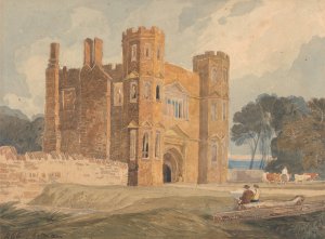 Gate-way, Saint Mary's Wiggenhall, Norfolk by John Sell Cotman Oil Painting