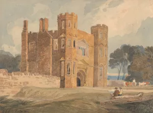 Gate-way, Saint Mary's Wiggenhall, Norfolk by John Sell Cotman Oil Painting