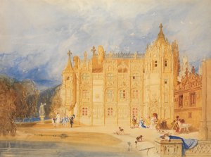 The Abbatial House, Abbey of St. Ouen, Rouen by John Sell Cotman Oil Painting