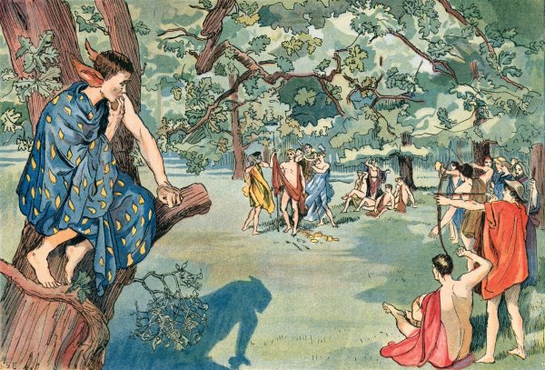 Mistletoe  by John Shelton Eland - Hand-Painted Oil Painting Reproduction