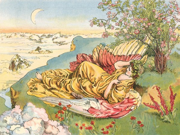 The Moss Rose  by John Shelton Eland - Hand-Painted Oil Painting Reproduction
