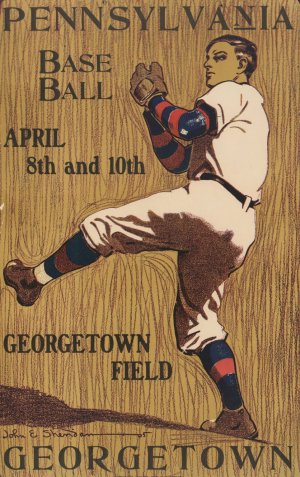 Pennsylvania vs. Georgetown, base ball, April 8th and 10th-Georgetown field by John Sheridan Oil Painting