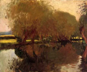 A Backwater at Calcot Near Reading Oil painting by John Singer Sargent