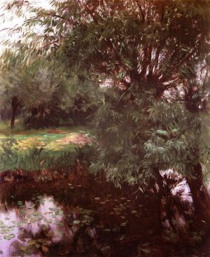A Backwater at Wargrave Oil painting by John Singer Sargent