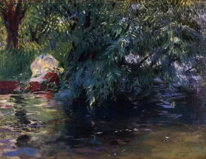 A Backwater, Calcot Mill Near Reading by John Singer Sargent - Oil Painting Reproduction