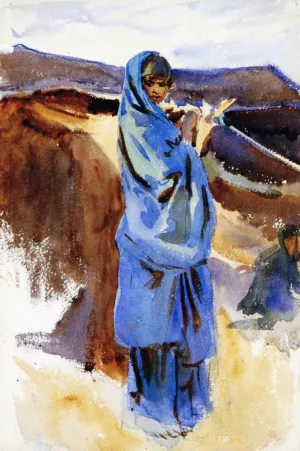 A Bedouin Girl painting by John Singer Sargent