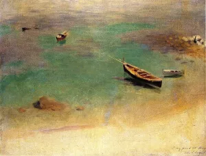 A Boat in the Waters Off Capri Oil painting by John Singer Sargent