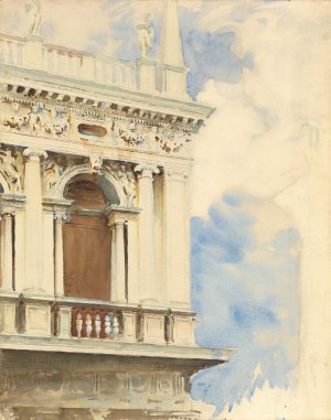 A Corner of the Library in Venice by John Singer Sargent Oil Painting