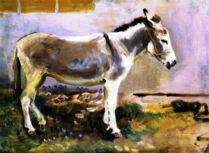 A Donkey painting by John Singer Sargent