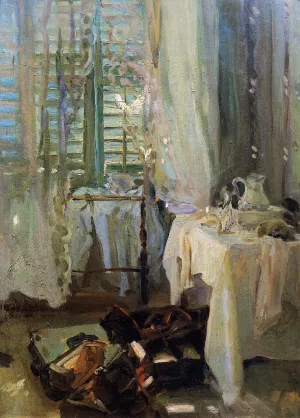 A Hotel Room painting by John Singer Sargent