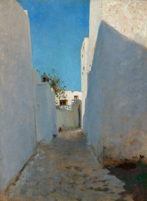 A Moroccan Street Scene by John Singer Sargent Oil Painting