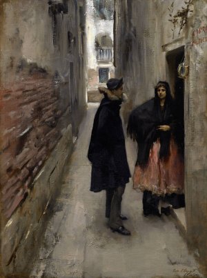 A Street In Venice by John Singer Sargent Oil Painting