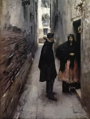 A Street in Venice by John Singer Sargent Oil Painting