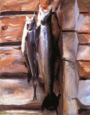 A Study of Salmon in Norway painting by John Singer Sargent