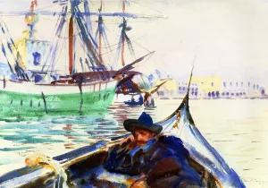 A Summer Day on the Giudecca, Venice by John Singer Sargent - Oil Painting Reproduction